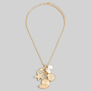 Saltwater Charm Statement Necklace