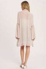 Sunkissed Crochet Trim Kimono (Ivory)