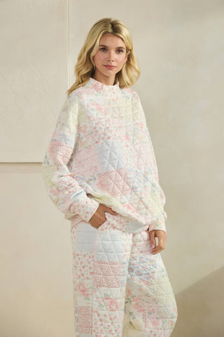 Meadowline Quilted Mock Neck