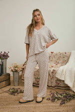 Blooming FIelds Ribbed Top
