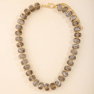 Marbled Muse Chunky Bead Necklace