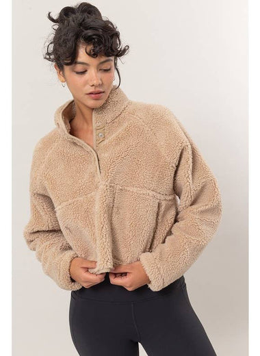 Honeybear Pullover Sherpa Jacket