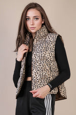 Sierra Leopard Puffer Padded Vest