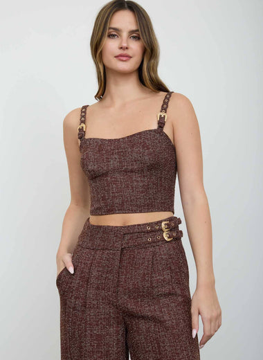 Coco Rouge Tweed Top