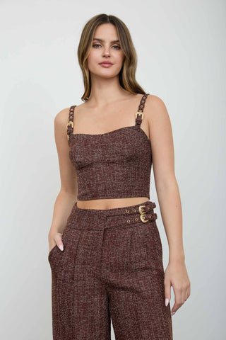Coco Rouge Tweed Top