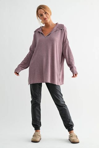 Canyon Oversized Waffle Top