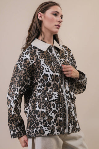 Lennox Cheetah Barn Jacket