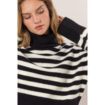 Amara Striped Turtleneck Sweater