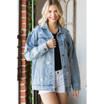 Dancing Daisy Overszied Denim Jacket