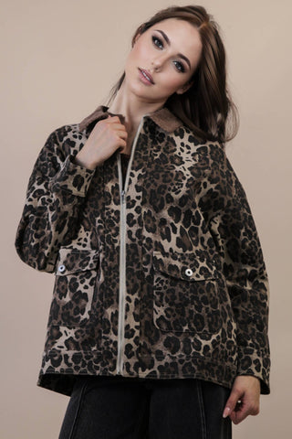 Lennox Cheetah Barn Jacket