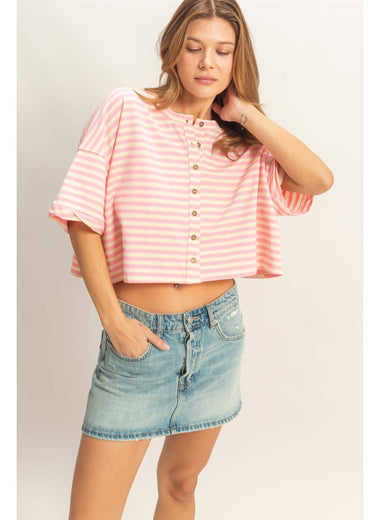 Soft Season Button-Up Tee