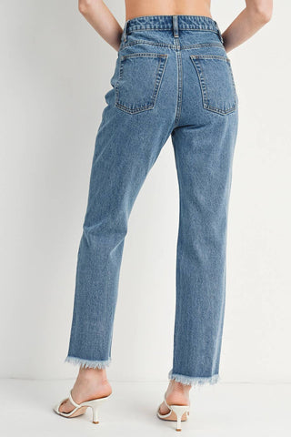 Freestone High-rise Straight Leg Denim Jean