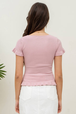 Soft Ripple Knit Top