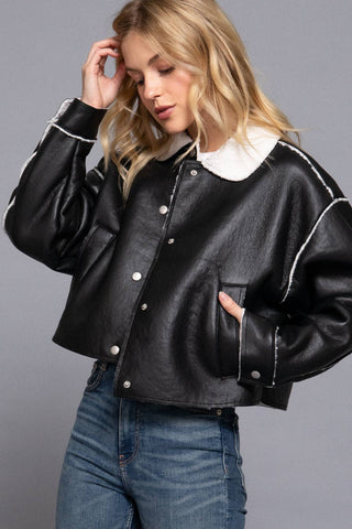 Novelle Faux Leather Jacket