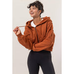 Deya Zip Up Hoodie Jacket With Seam Detailing