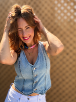 Lyrical Disc Bead Necklace