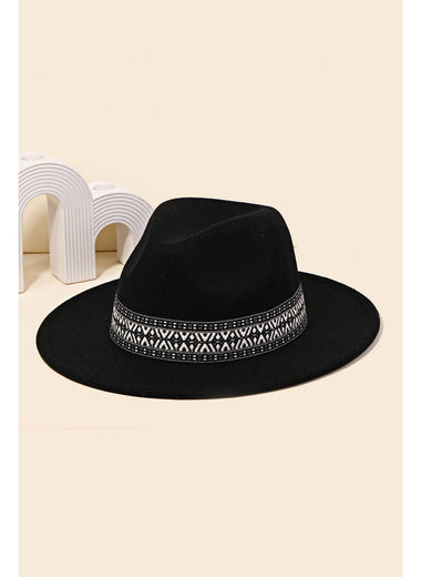 Tribal Strap Fedora Fashion Hat