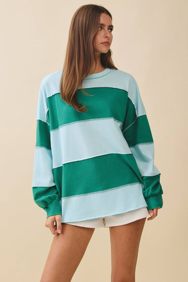 Chicago Long Sleeved Contrast Top