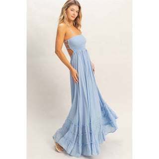 Golden Hour Ruffle Maxi Dress