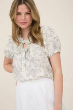Florence Double Tie Blouse