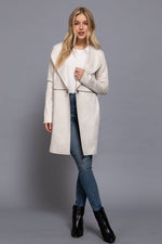 Verona Zipper Detail Faux Suede Jacket