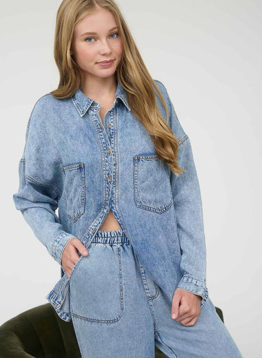 Sunny Lane Chambray Shacket