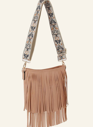 Fringe Crossbody Guitar Strap Tassel Handbag