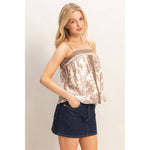 Printed Strappy Top