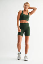 Venice Cloud Light Square Neck Sports Bra