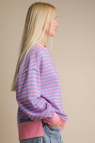 Driftline Stripe Knit Oversized Top