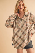 Mya Plaid Pullover