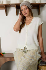 Petal Porch Button Knit Cardigan