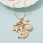 Saltwater Charm Statement Necklace