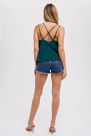Empress Silk Cowl Neck Cami