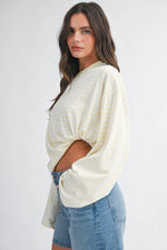 Seattle Stripe Long Sleeve Top