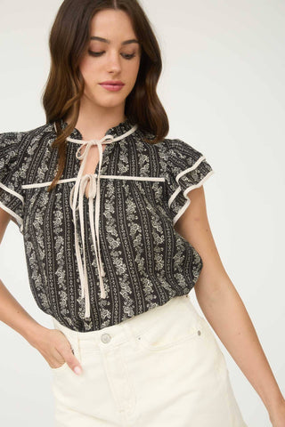 Marigold Drift Tie Top