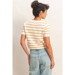 Sweet Stripe Scallop Cardigan