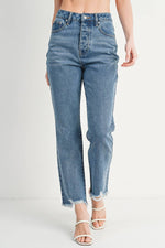 Freestone High-rise Straight Leg Denim Jean