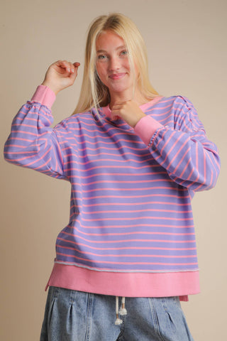 Driftline Stripe Knit Oversized Top