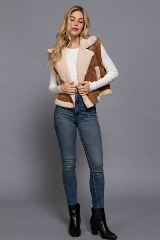 Olein Faux Suede  Vest