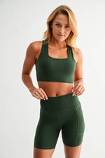 Venice Cloud Light Square Neck Sports Bra