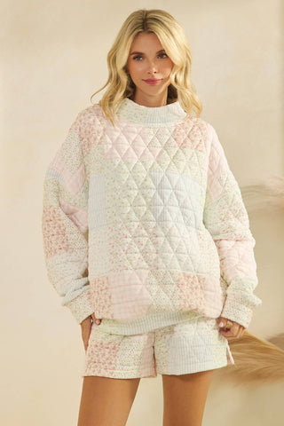 Meadowline Quilted Mock Neck