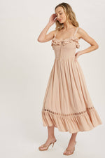 Blush Breeze Mini Frill Dress