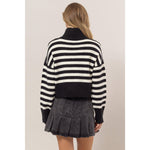 Amara Striped Turtleneck Sweater