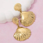 Sealife Seashell Drop Earrings