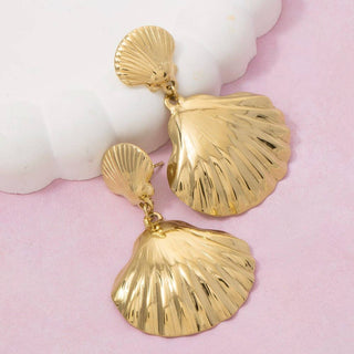 Sealife Seashell Drop Earrings