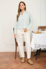 Flower Society Straight Leg Jeans