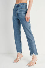 Freestone High-rise Straight Leg Denim Jean