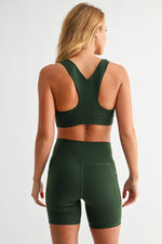 Venice Cloud Light Square Neck Sports Bra