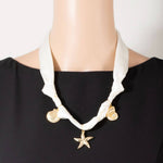 Knotted Sea Satin Necklace